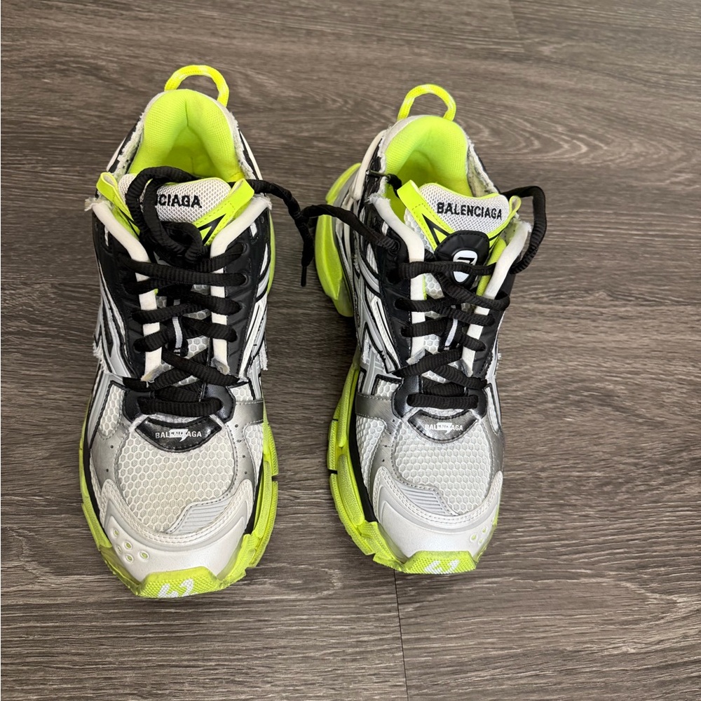 Balenciaga Sneakers in Silver and Neon Green - Picture 2 of 8